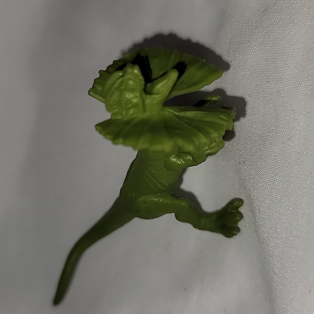 Jurassic World Micro, Mini Dilophosaurus Dinosaur, Green Mattel